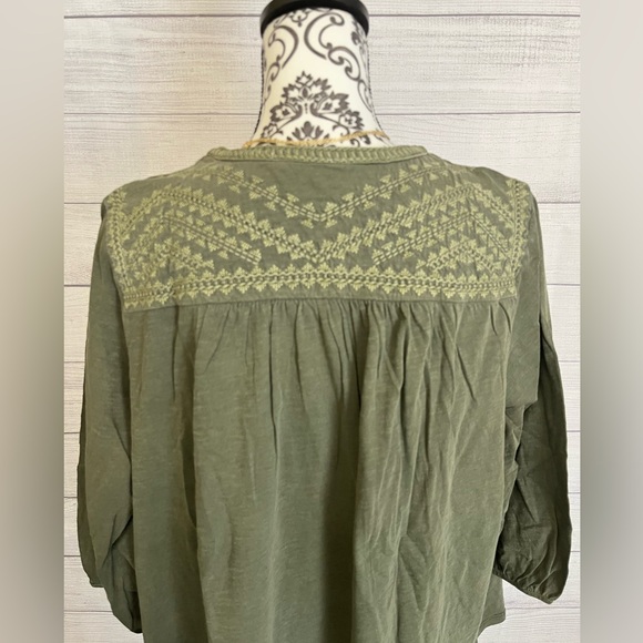 Lucky Brand | NWT Women’s Embroidered Blouse - Picture 7 of 11